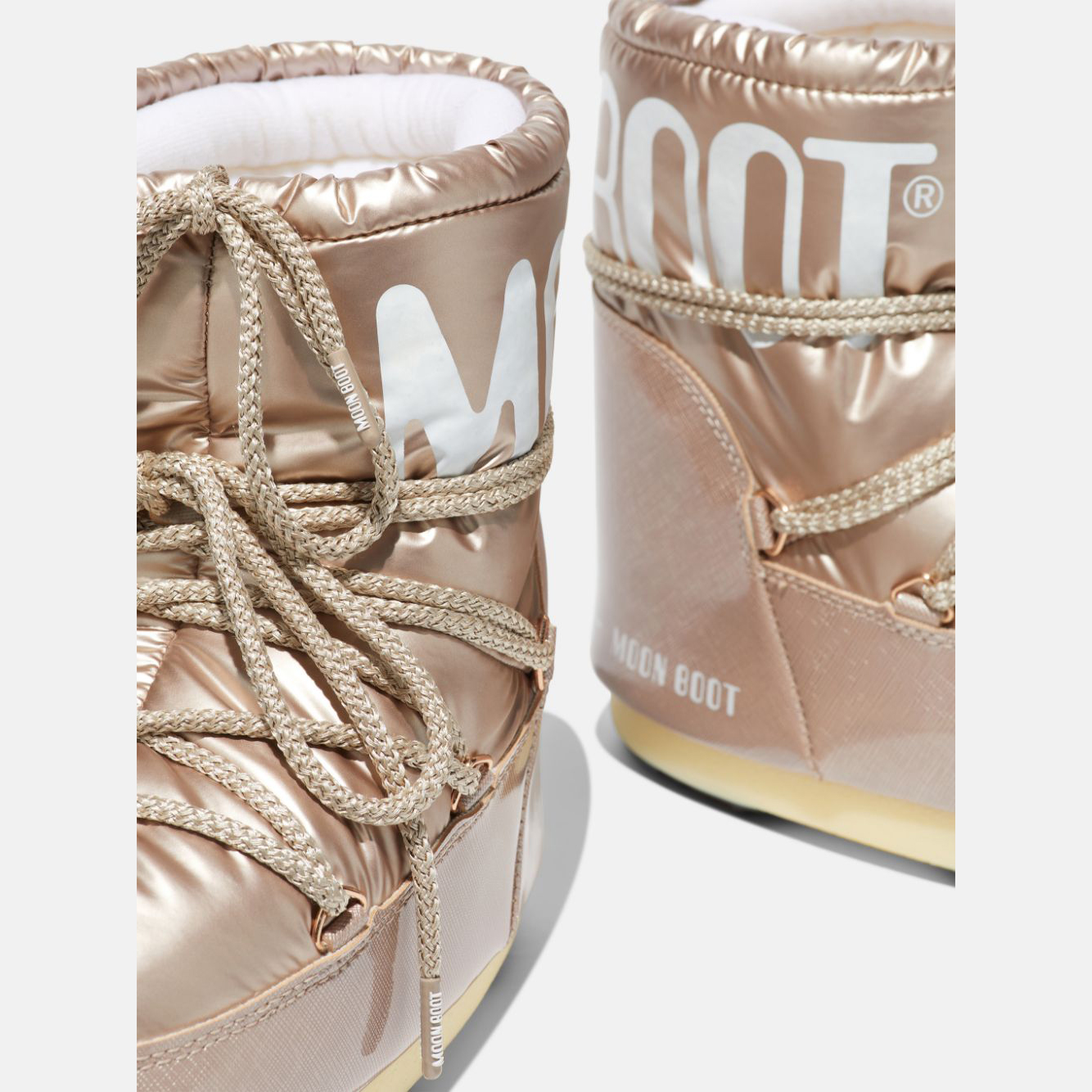 Moon Boot® Icon Low Pillow Vinterstøvler Dame Rosa/Gull NO-465972